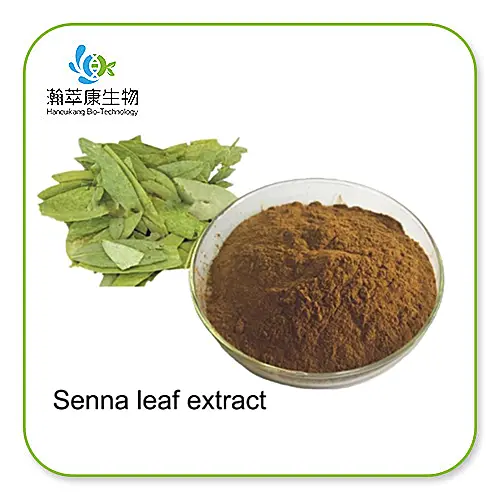 20% Sennosides Senna Leaf Extract Supplement Powder 100% Water Soluble